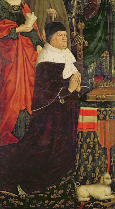 Triptych of Moses and the Burning Bush (detail) by Nicolas Froment